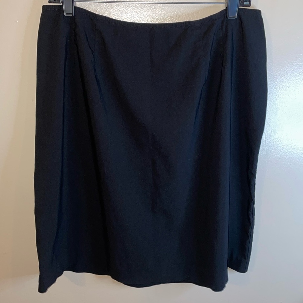 Black knee length skirt